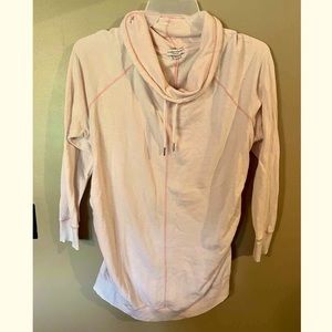Pink Maternity Cowl neck Sweatshirt